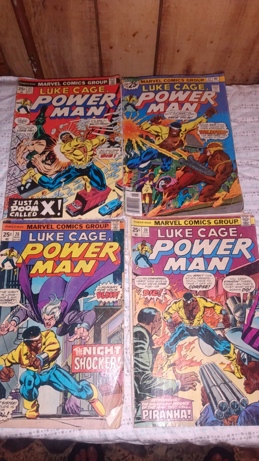 1975-76 Comic lot of 4 Luke Cage Power Man