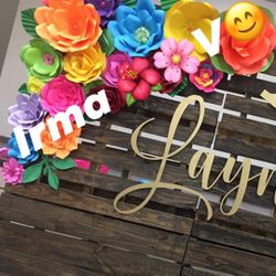 Flores De Papel Grandes Decorativas🌸🌷🌻🌺