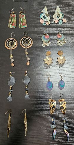 Metal earrings
