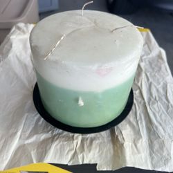 3 Wick Candle And Holder