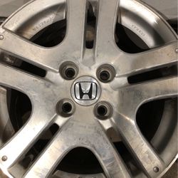 Pair 15x6 Honda Aluminum Rims 