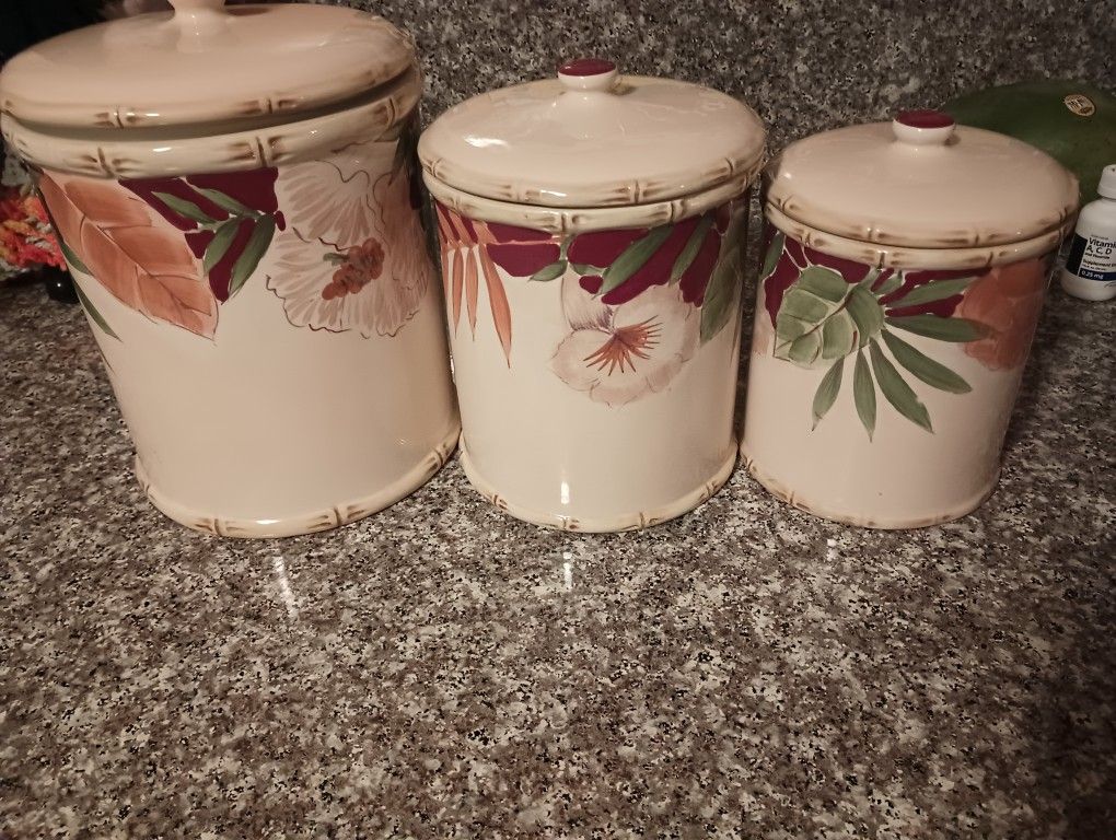 Beautiful Canister Set Big With Seal, Almacen Contenedor Para Cocina