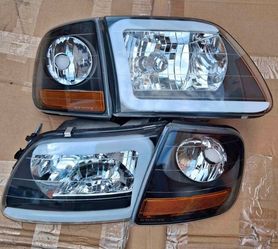 97-03 Ford F-150 / F-150 Heritage / F-250 / Expedition LED Headlights Faros Calaveras Micas Luces Lamps