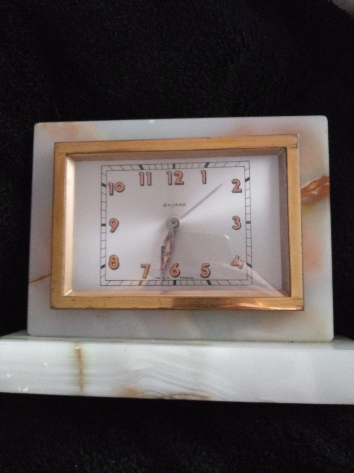 Bayard Marble Clock - France - Alarm Clock