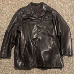 Men Genuine Leather XXL Jacket $15