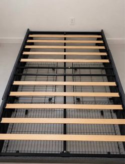 Bed frame with storage Bed Frame with Under-Bed Storage – Good Condition - full