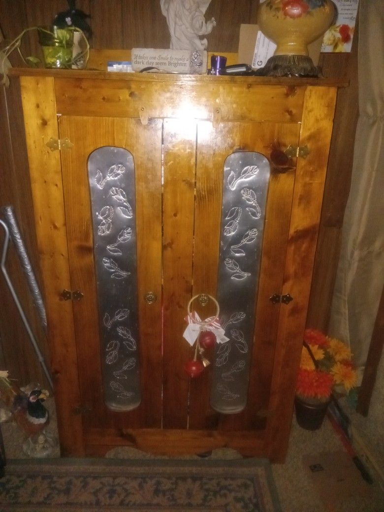 Beautiful Hand Made By A 80 Year Old Gentleman Cabinet 