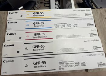 Canon GPR-55 Genuine OEM Toner – Full Set of 4 – New/Sealed