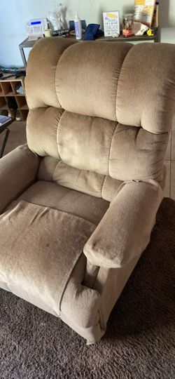 Tan Fabric Recliner Chair