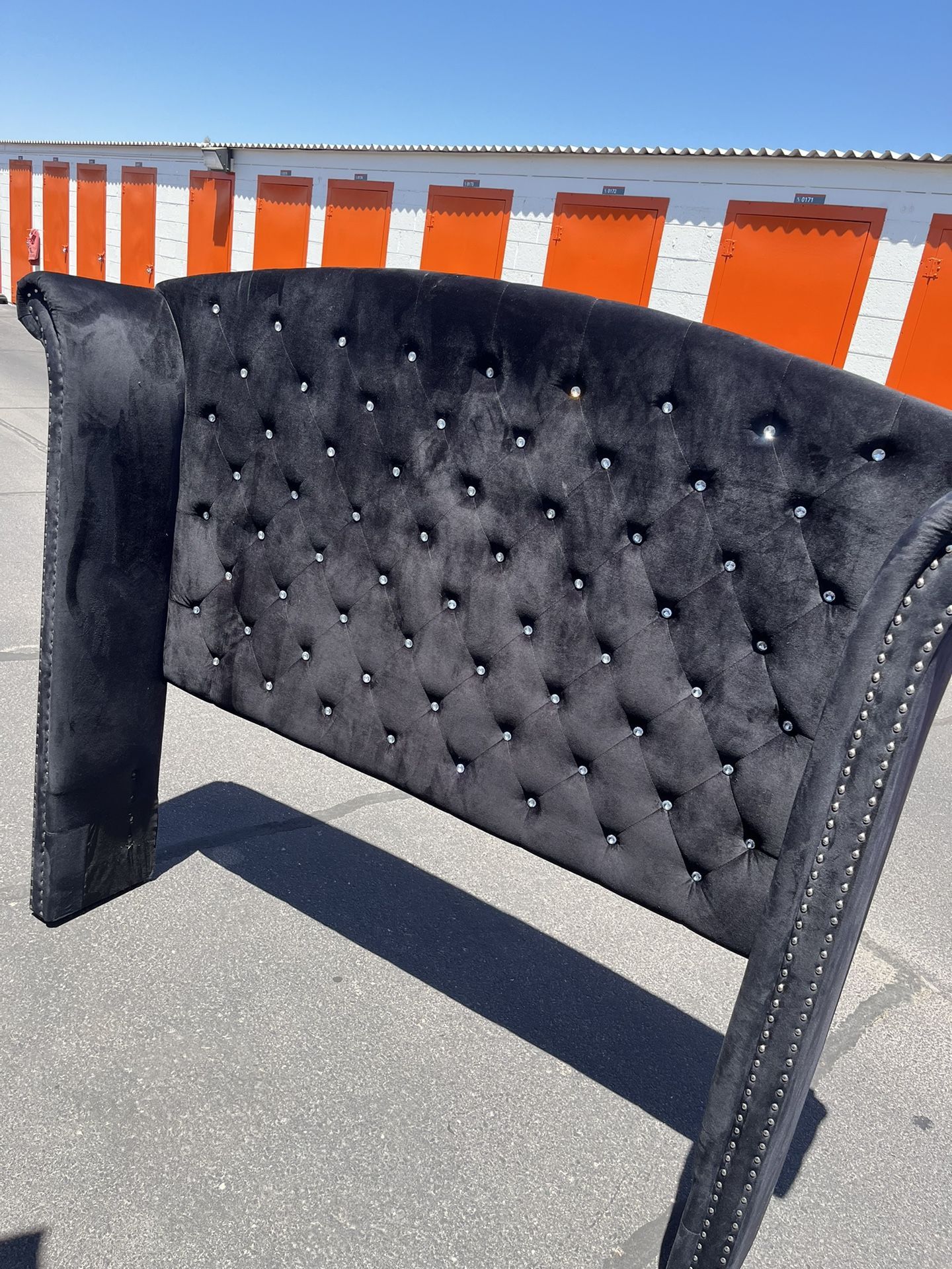 Kind headboard $55 Whit Box Spring $39