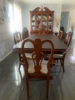 Dining Table Set And China Cabinet