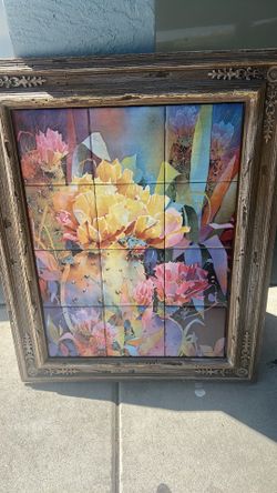 Original Judith Moore-Knapp tile picture- hand made by Judith Moore-Knapp