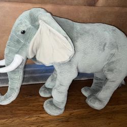 Cuddly, Soft Stuffed Elephant