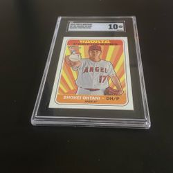 2018 Topps Heritage Shohei Ohtani Rookie Card Rookie Performers SGC 10 Gem Mint