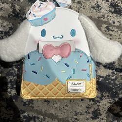Loungefly SDCC Sanrio Cinnamoroll Ice Cream Scented Plush Cosplay Mini Backpack
