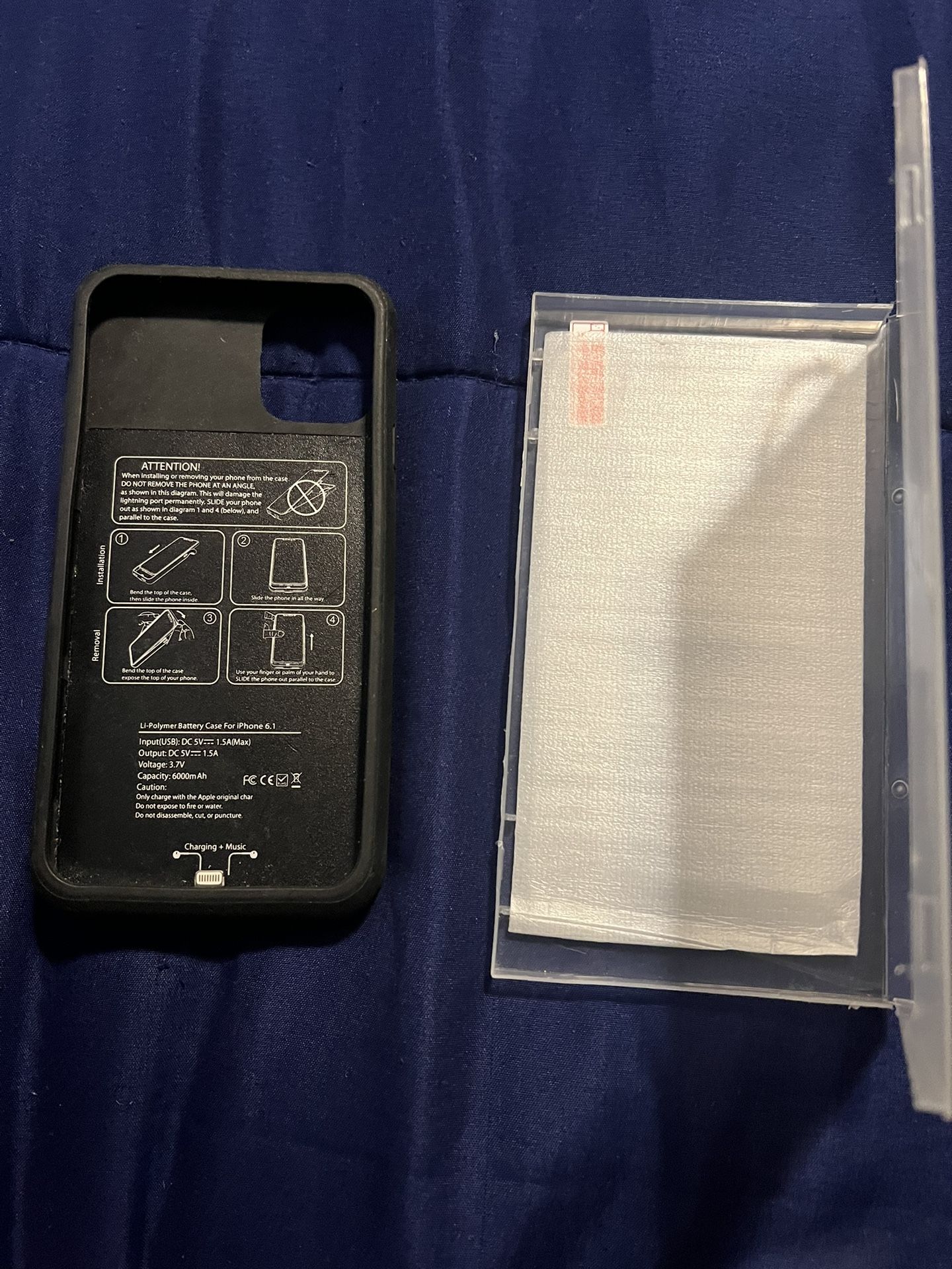 iPhone 6 &7 Charger Portable Case With A Screen Protector 