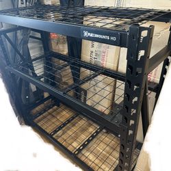 ✌️ Fleximount FS 24 (49.6 width, 18.1 depth,  46.8 inch high ) 3 tier GIANT 2′ × 4′ GARAGE SHELVING HEAVY DUTY