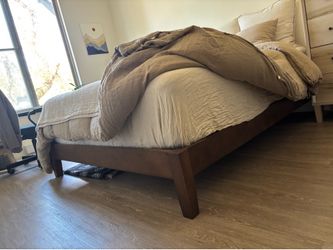 Nectar Premiere Wood Platform Queen Bed Frame