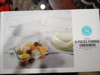 Martha Stewart Glass Storage Containers 6-Piece Set