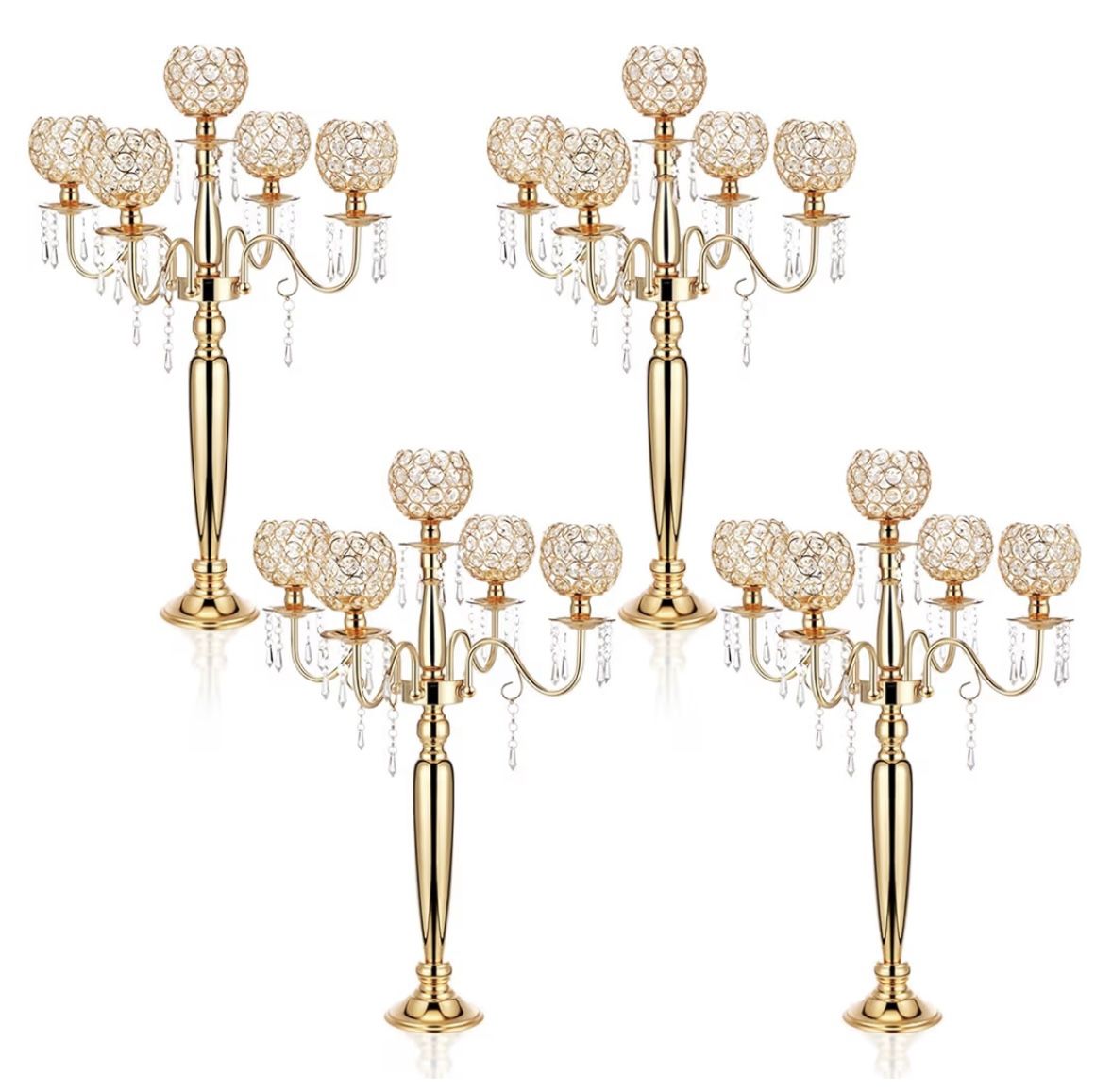 Crystal Candelabra Set