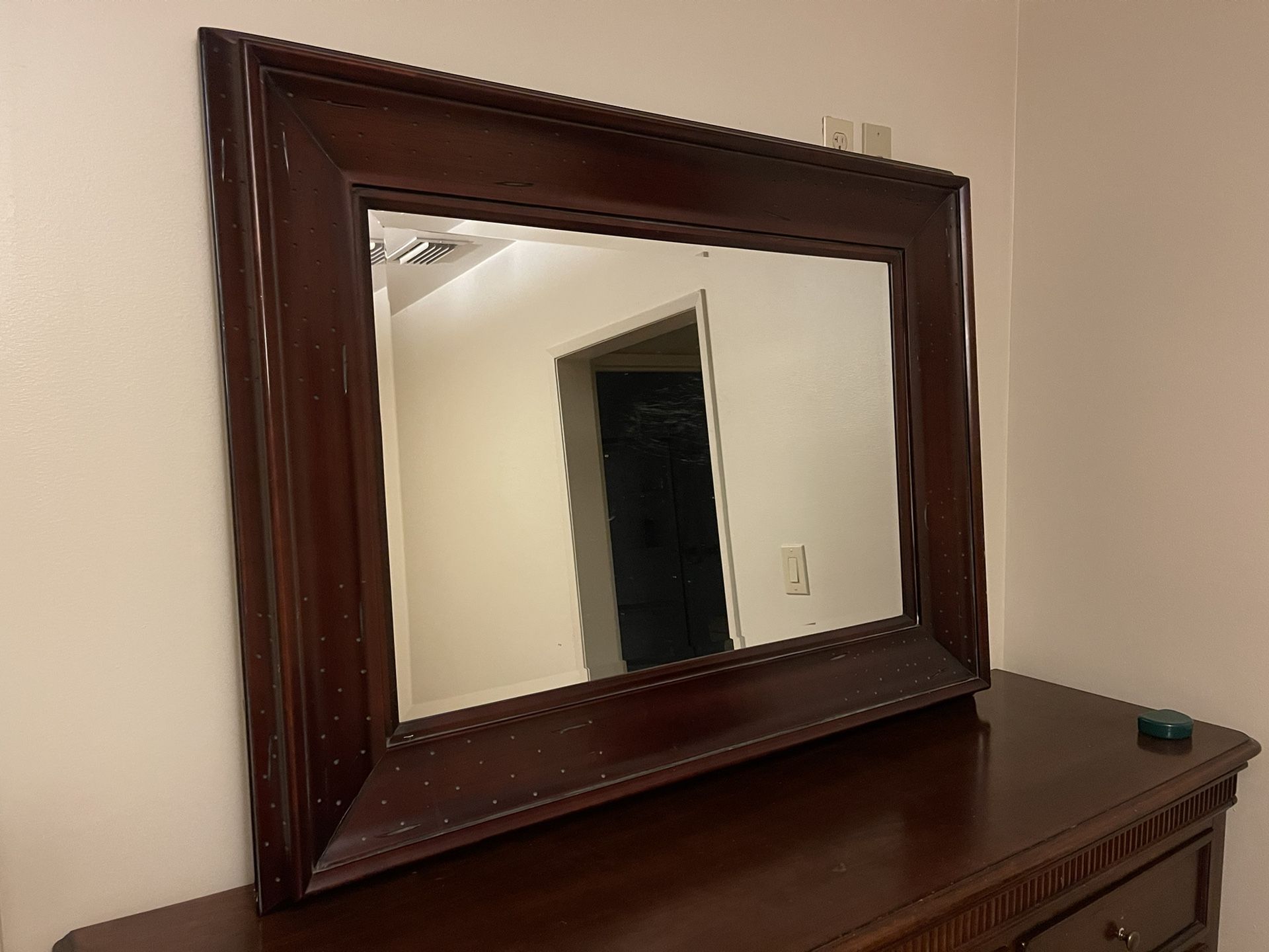 Pottery barn Beaded Wall Rectangular Mirror