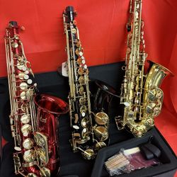 Gold, Black, or Red Alto Saxophone Excellent Condition $360 Firm Each