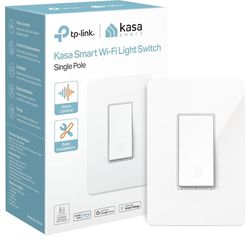 Kasa Smart Light Switch HS200, Single Pole, Needs Neutral Wire, 2.4GHz Wi-Fi Light Switch Works with Google Home, UL Certified, No Hub Required, White