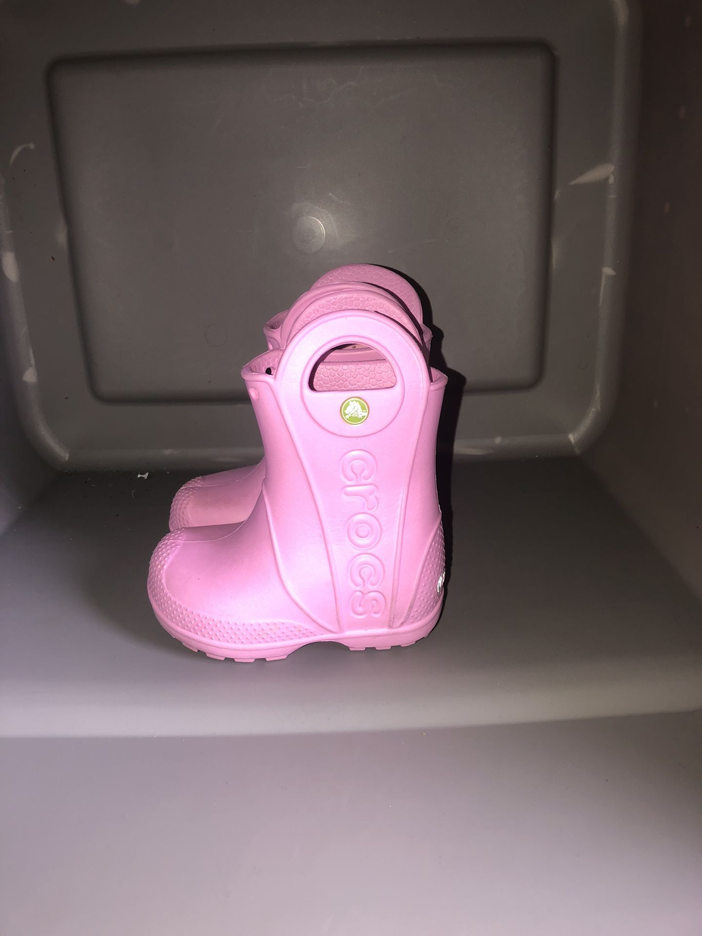 Pink Child Croc Boots