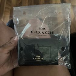 Micro Wallet In Signature Canvas Coach 