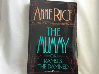 Signed Anne Rice’s The Mummy Ramses the Damned 1st 1989 Edition Trade Paperback Author Autographed