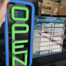 Open Neon Sign