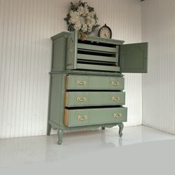 French Provincial Dresser - Armoire - Wardrobe - Bedroom Set - Dresser Set - Tall Boy - Highboy 