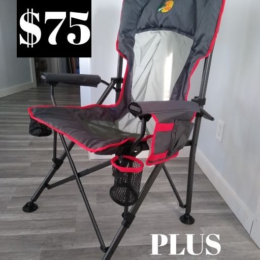 BASS PRO LUNKER LOUNGER FISHING CHAIR 2 POLE HOLDERS for Sale in  Centerville, OH - OfferUp