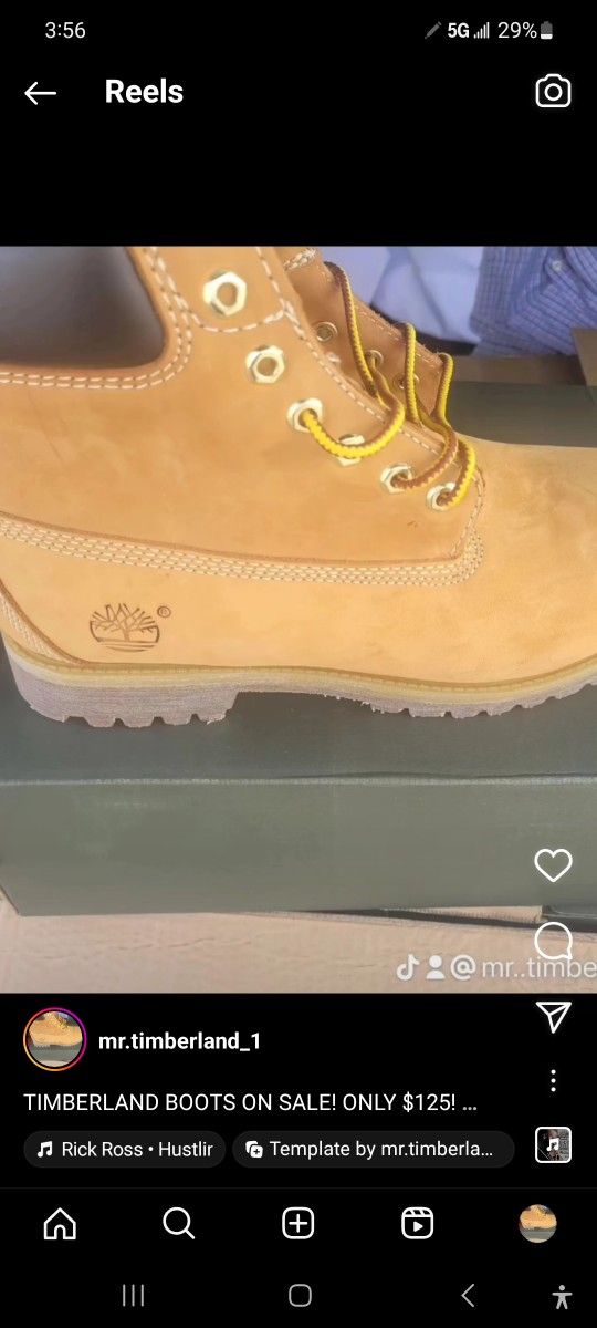 TIMBERLAND BOOTS ON SALE (BUTTAS) ONLY $100 SIZE 7 ONLY WHEN INTERESTED LET ME KNOW ASAP THEY SELL FAST