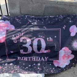 Happy 30th Birthday Banner