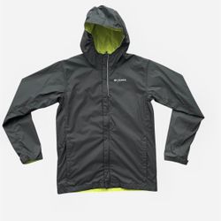 Columbia dark gray windbreaker outdoor rain jacket Size Youth XL