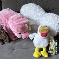 Minecraft Stuffed Animals - New with Tags