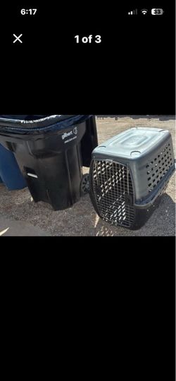 Two large/medium pet travel crates