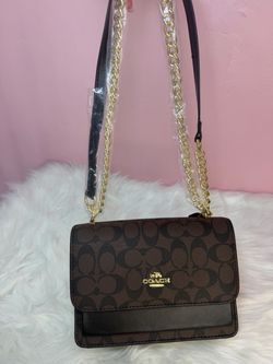 Coach Signature Crossbody Bag with Chain Strap