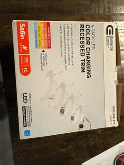 LED recessed lights. 4 pack