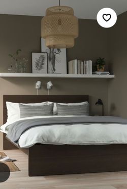 Queen Bed Frame With Wooden Headboard And Storage Drawers