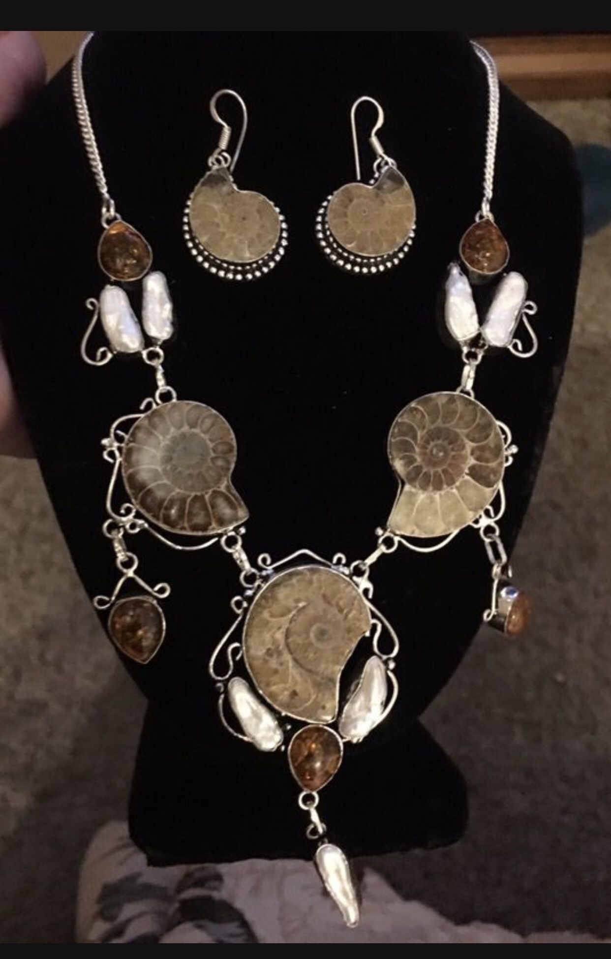 New Handcrafted Ammonite Jewelry 