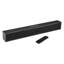 Black Soundbar with Remote Control