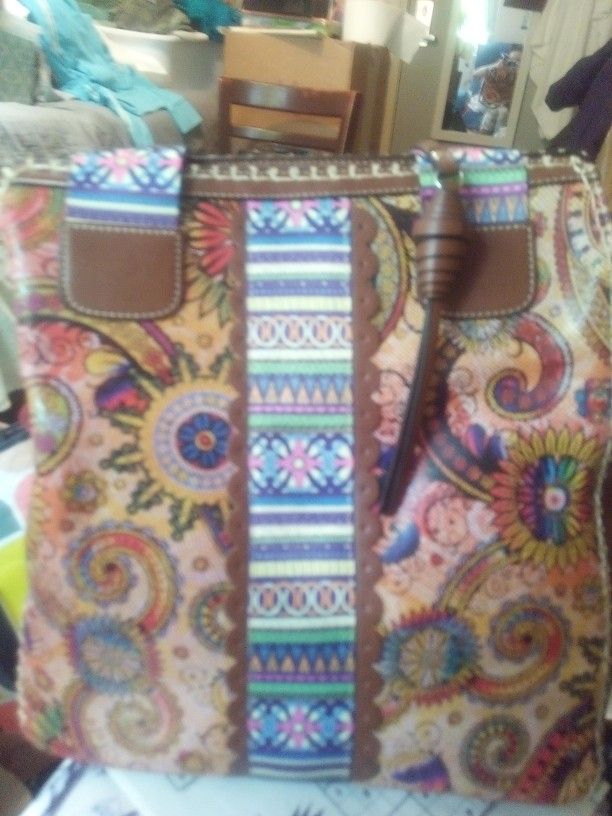 MC GENUINE LEATHER TOTE BAG