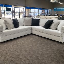 New Custom White Sectional