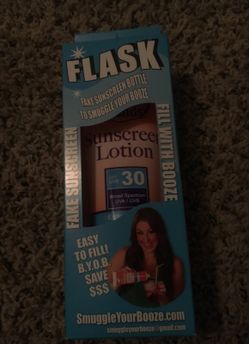 New in box sunscreen flask