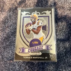 Terrace Marshall Jr. Crusade Rookie 2021 Prizm Draft Picks #180 - Panthers LSU $1 Firm 