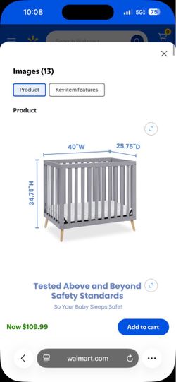 Delta crib