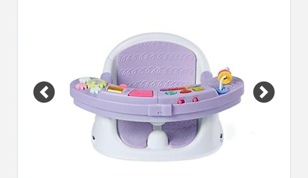 Infantino Music & Lights 3-in-1 Discovery Seat and Booster - Convertible Infant Activity and Feeding Seat with Electronic Piano 