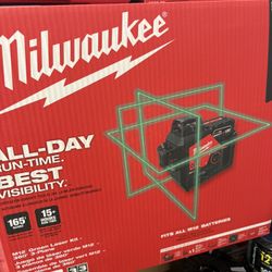 Milwaukee New Laser m12 Kit Battery And Charger 360 Degree 